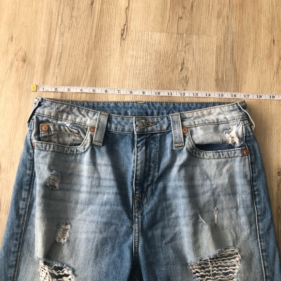 True Religion Women's Blue Distressed Skinny Jeans - Picture 8 of 10
